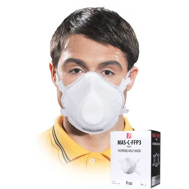 Meia máscara de filtragem MAS-C-FFP3