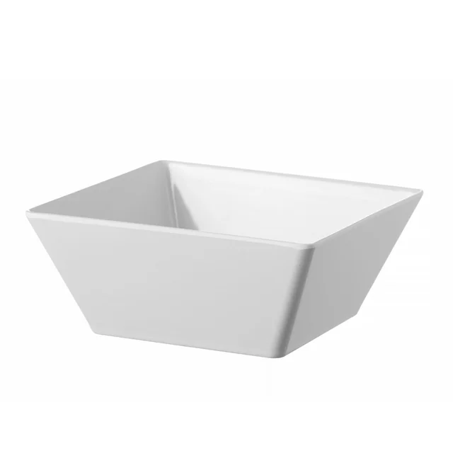 Melamine bowl for buffet displays white 240x240x100 mm