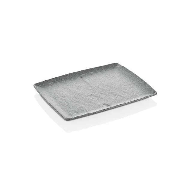 Melamine platter Rock, grey, GN 1/2, 265x325mm