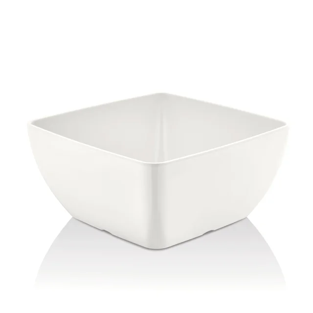 Melamine square bowl for display 171578, white, 125x125x(h)65 mm