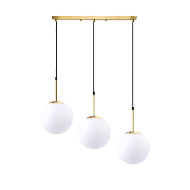 Melkglazen bol hanglamp APP655-3CP goud