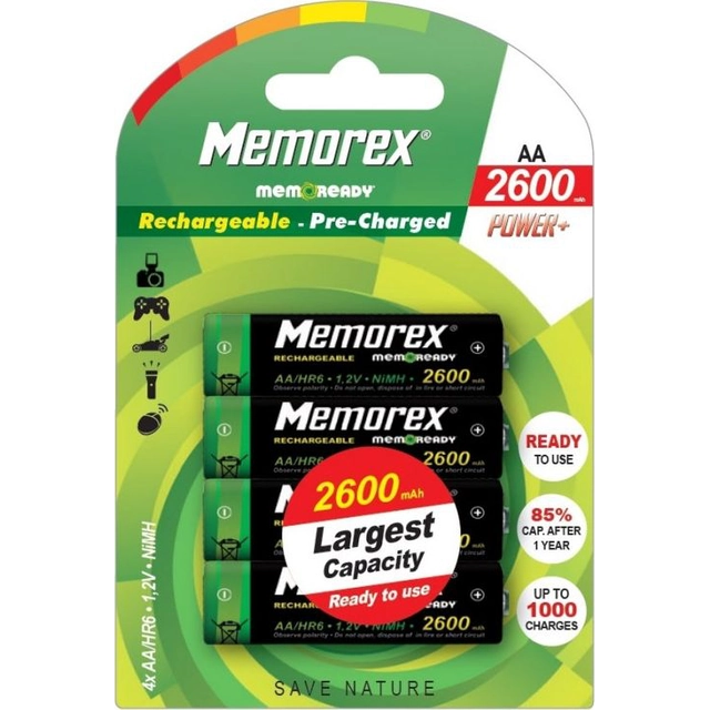 Memorex AA battery / R6 2600mAh 4 pcs.