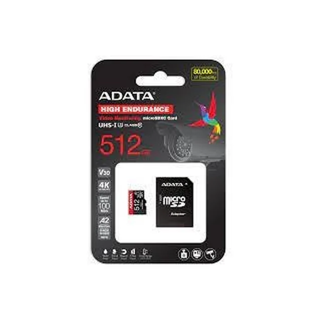 MEMORY MICRO SDXC 512GB W/AD./AUSDX512GUI3V30SHA2-RA1 ADATA