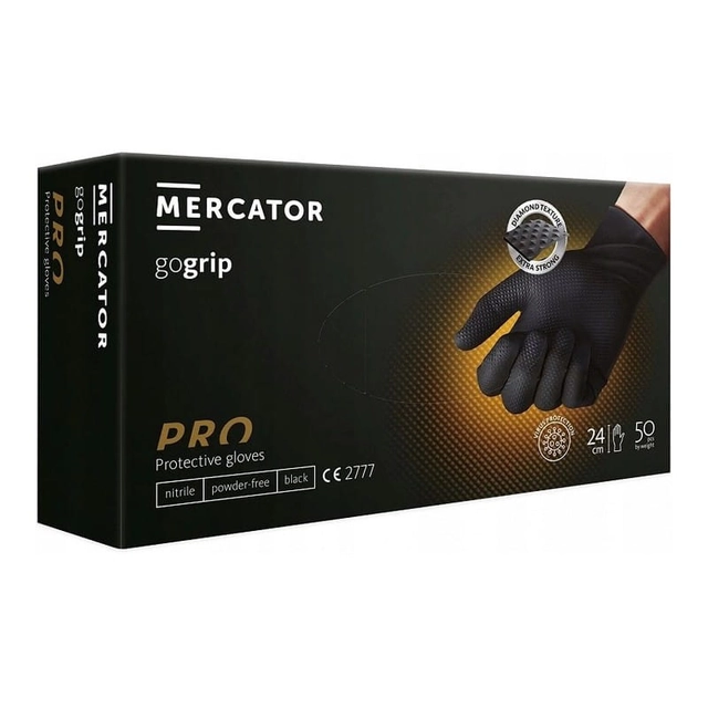 Mercator Gogrip Nitrilhandschuhe Größe M 50szt