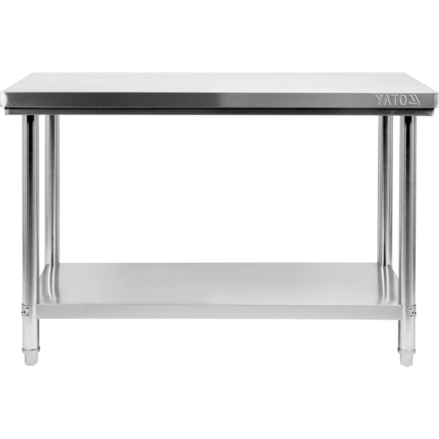 Mesa Central Atornillada Con Estante 140x60x85 Yato Yg-09003