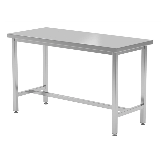 Mesa central de catering em aço inox 140x70x85 Polgast 111147