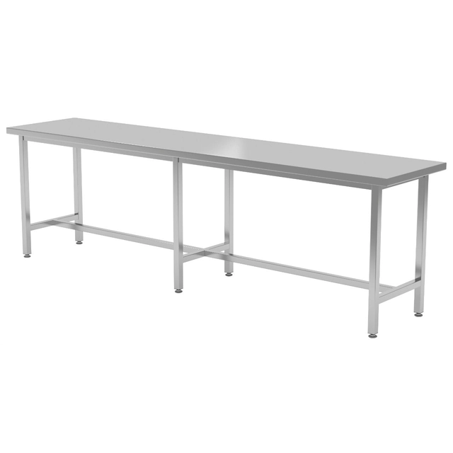 Mesa central de catering em aço inox 200x80x85 Polgast 111208-6