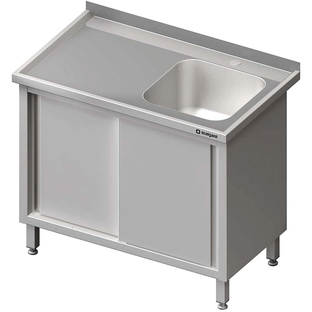 Mesa con lavabo 1-kom.(P), puerta corredera 1100x700x850 mm