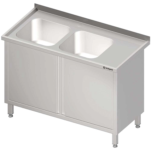 Mesa con lavabo 2-kom.(L), puerta batiente 1100x700x850 mm