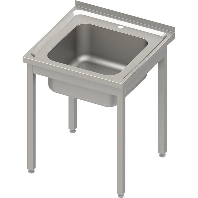 Mesa con lavabo sin estante 60x70x85, tapa en relieve | estalgast