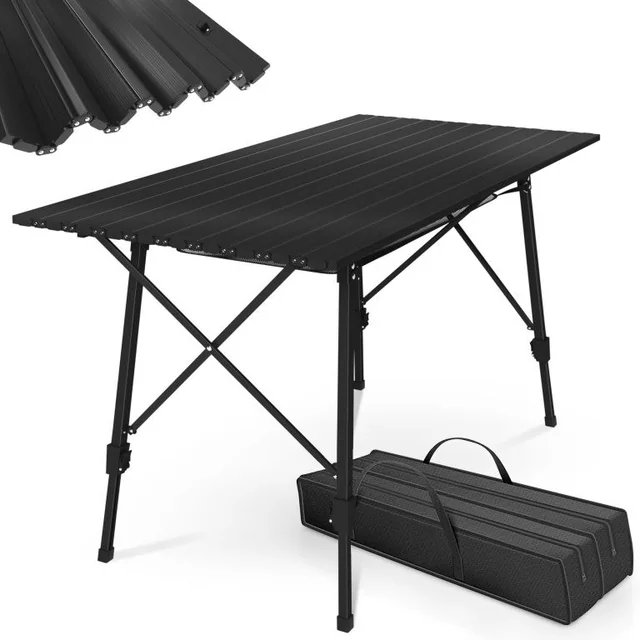 Mesa de acampamento dobrável MIADOMODO, 90 x 45 x 53 cm