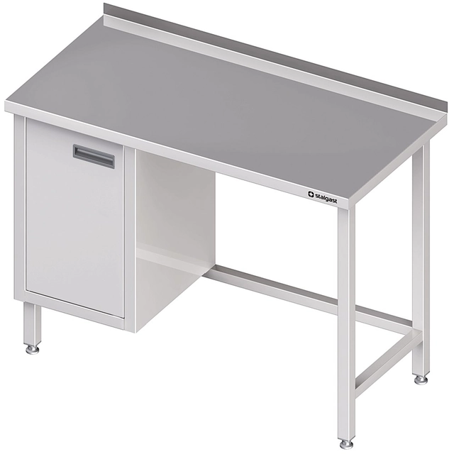 Mesa de acero inoxidable con mueble (L) 180x70 Stalgast