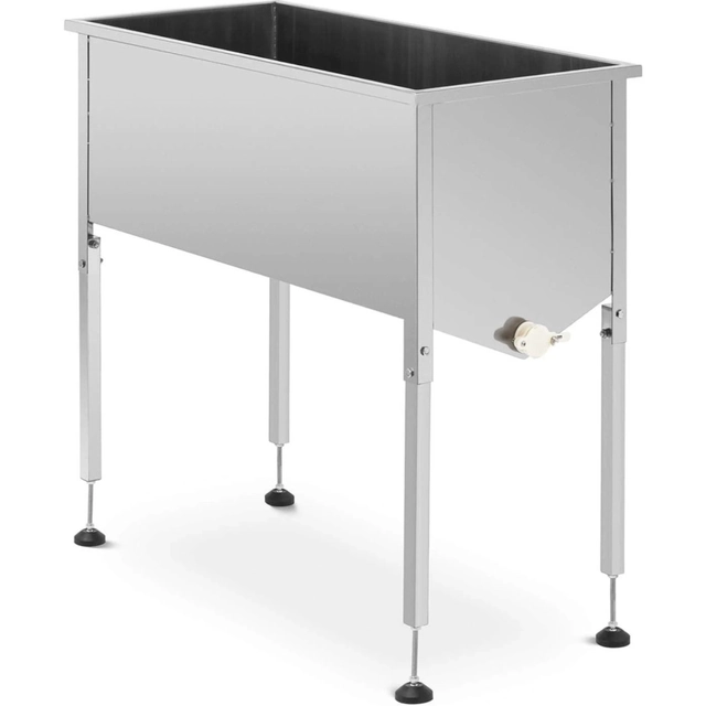 Mesa de apiário para desopercular armações de aço inox 104 x 50 x 100 cm