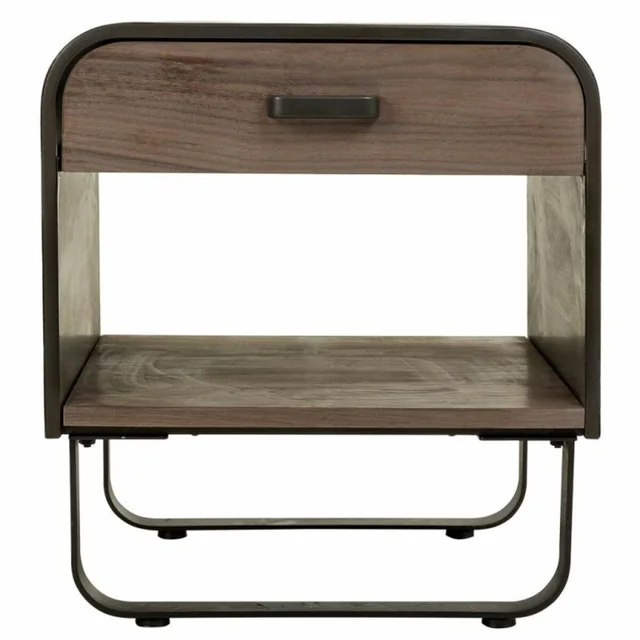 Mesa de cabeceira Alexandra House Living Marrom 52 x 56 x 50 cm