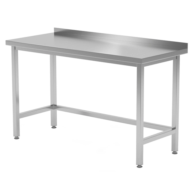 Mesa de catering de acero inoxidable reforzado 100x60x85 Polgast 102106