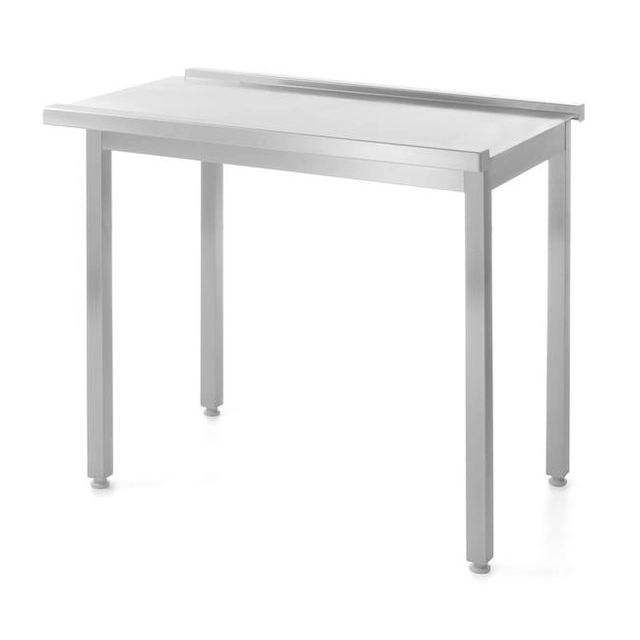 Mesa de descarga para máquinas de lavar louça - aparafusada 1100x600x(H)850 mm