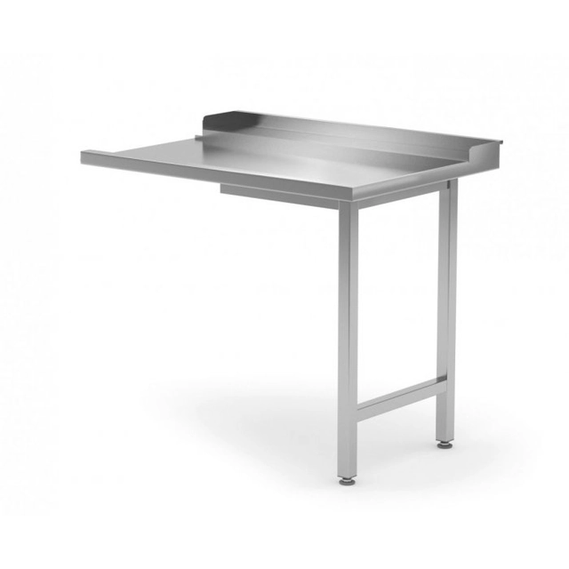 Mesa de descarga para máquinas de lavar louça com duas pernas - direita 1100 x 700 x 850 mm POLGAST 239117-P 239117-P