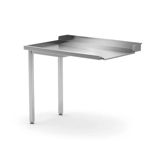 Mesa de descarga para máquinas de lavar louça, esquerda, 1000x700x(H)850mm Hendi 231760