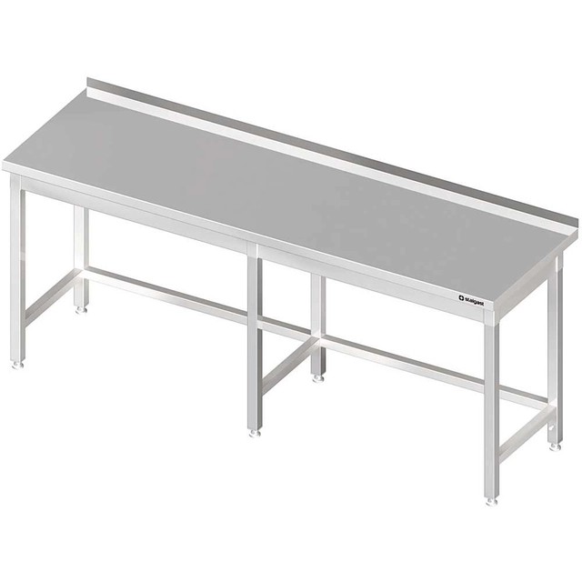 Mesa de parede em aço inoxidável 2100x600 Stalgast