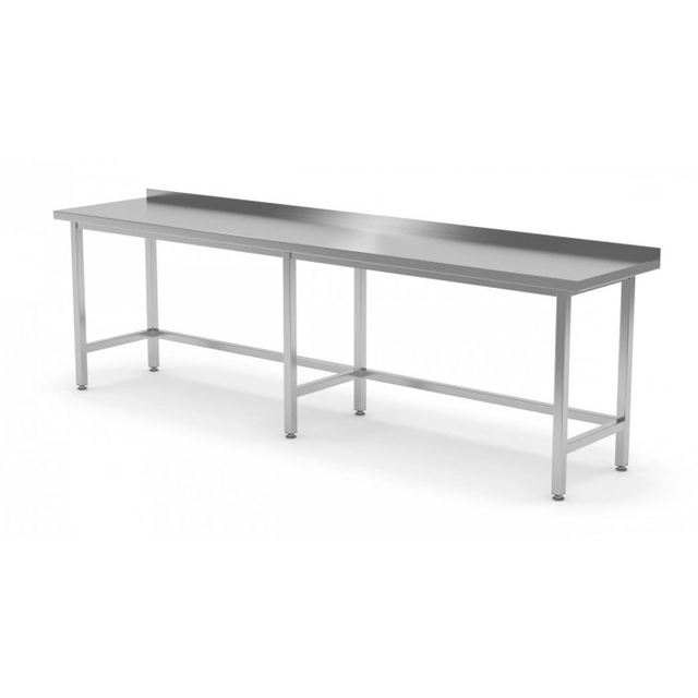 Mesa de parede reforçada sem prateleira 2600 x 700 x 850 mm POLGAST 102267-6 102267-6