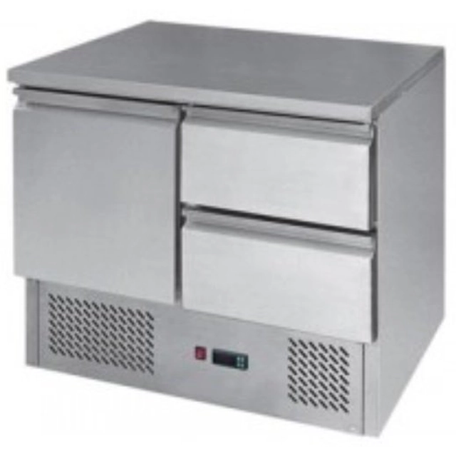 MESA DE REFRIGERAÇÃO 1-DRZWIOWY + 2 GAVETAS 300L INVEST HORECA ESL3821 ESL3821