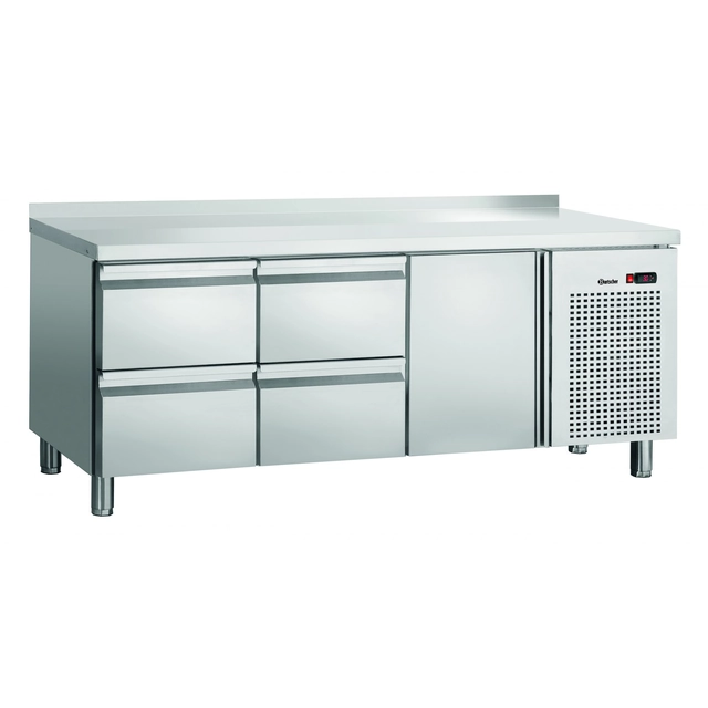 Mesa de refrigeração com gavetas 4 e armário 180x70 Bartscher 110856ma