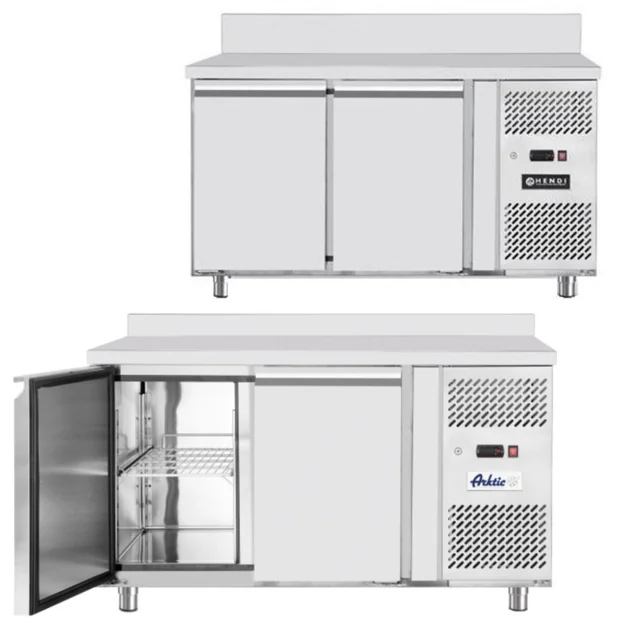 Mesa de refrigeração para catering profissional 2-Drzwiowy 136 Cm Hendi 232040