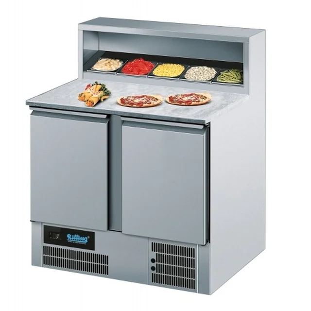 Mesa de refrigeração para pizza com tampo em granito Série 95 Rilling AKT P0795 00EV