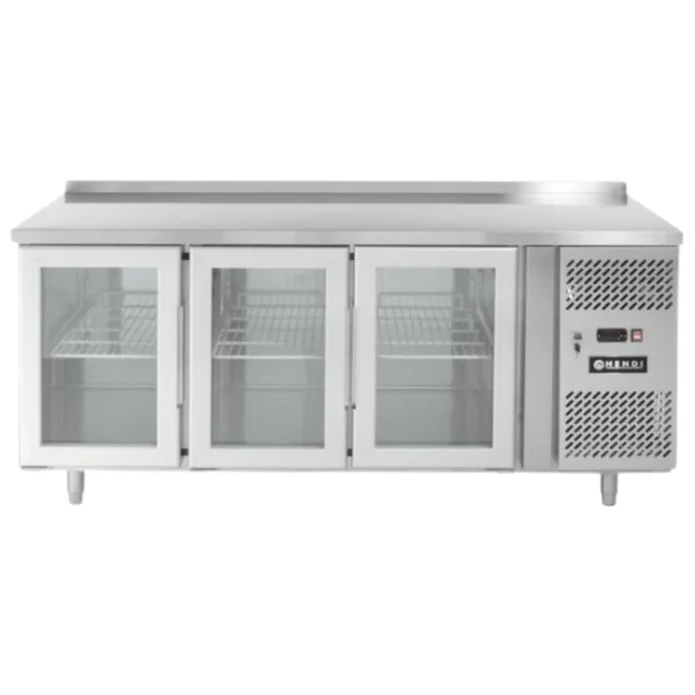 Mesa de refrigeración 3-Drzwiowy Esmaltada 420l Hendi 233436