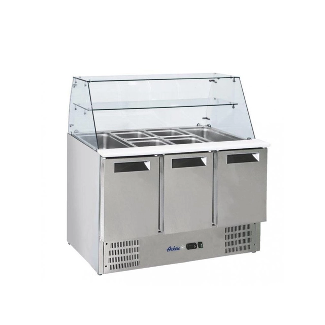 Mesa de Salada Refrigerada 3-Drzwiowy Hendi 236192