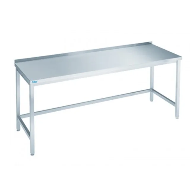 Mesa de trabalho em aço inox Rilling 1200x600x850 Reforçada