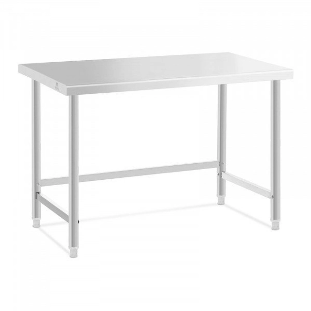 Mesa em aço inox - 120 x 60 cm - capacidade de carga 91 kg - Royal Catering ROYAL CATERING 10012651 RCAT-120/60-PS