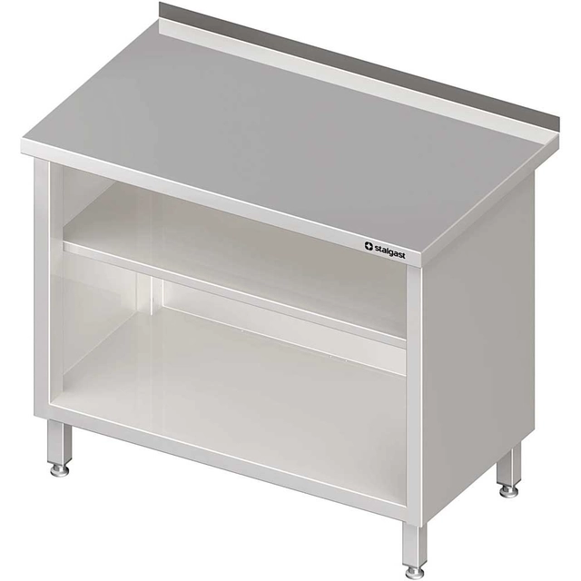 Mesa empotrada de acero inoxidable con 2-Ma estantes 1100x600 Stalgast