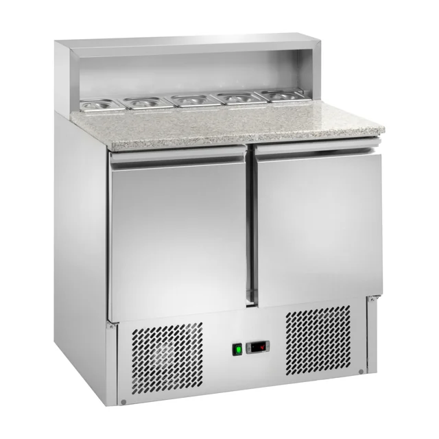 Mesa Enfriadora de Pizza Profesional 2-Drzwiowy 240L Amitek 1030048