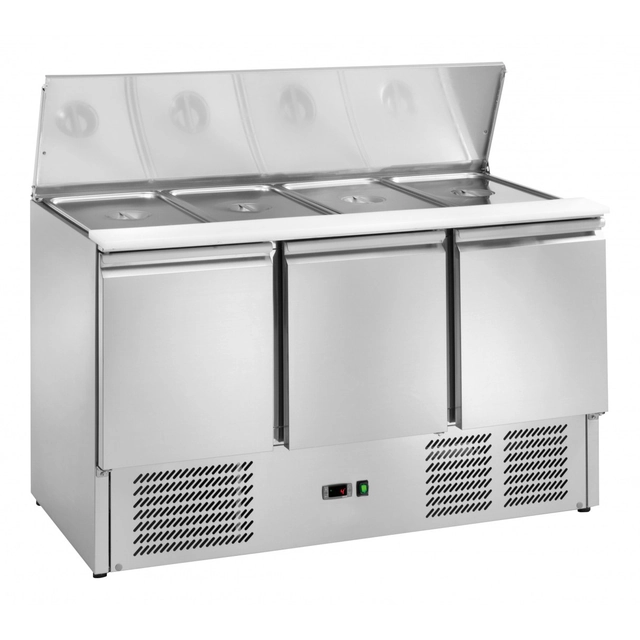 Mesa Refrigeração de Salada Profissional 3-Drzwiowy 368L Amitek 1030051