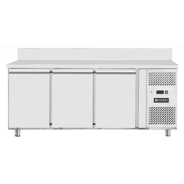 Mesa Refrigeración Catering 3-Drzwiowy Acero Inoxidable 180x70 Cm Hendi 232057