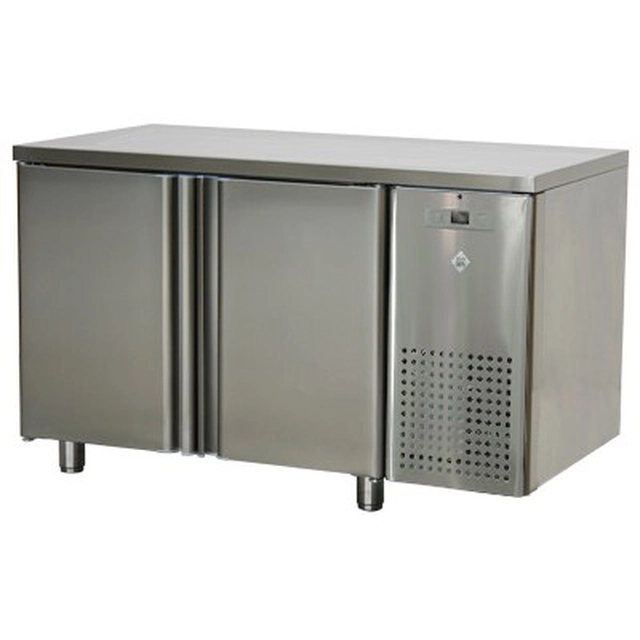 Mesa refrigerada de duas portas com pia