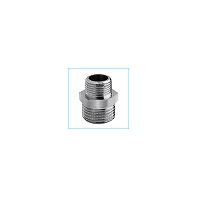 Месингова хромирана преходна връзка, d 1, /2''-3/8'', външен-външен