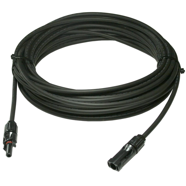 Met rubber beklede kabel met stekkers MC4 voor het verbinden van het paneel met de laadregelaar 10m