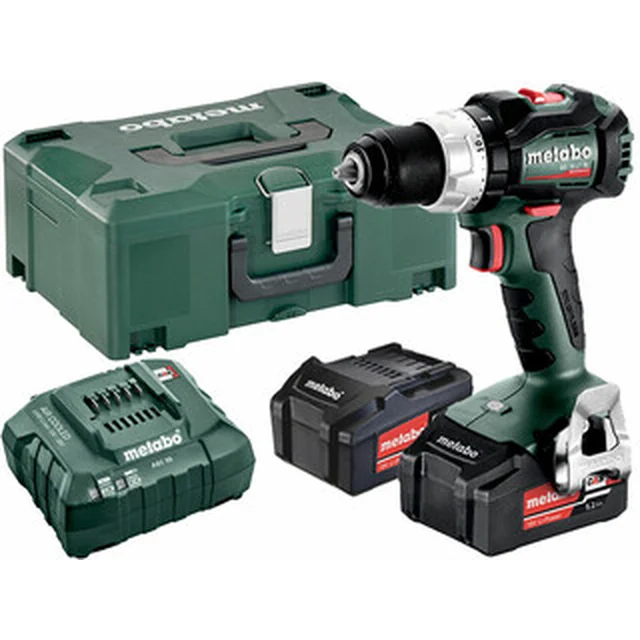 Metabo BS 18 LT BL akumulatora urbjmašīna ar patronu 18 V | 34 Nm/75 Nm | Oglekļa brushless | 3 x 5,2 Ah akumulators + lādētājs | metaBOX