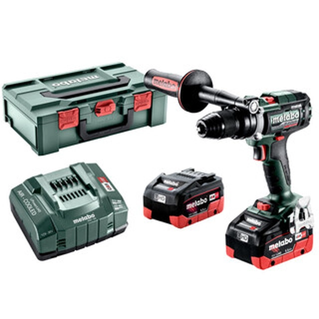 Metabo BS 18 LTX-3 BL I Akku bore-/skruemaskine i metal med borepatron 18 V | 65 Nm/130 Nm | Kul uden børste | 2 x 5,5 Ah batteri + oplader | i metaBOX