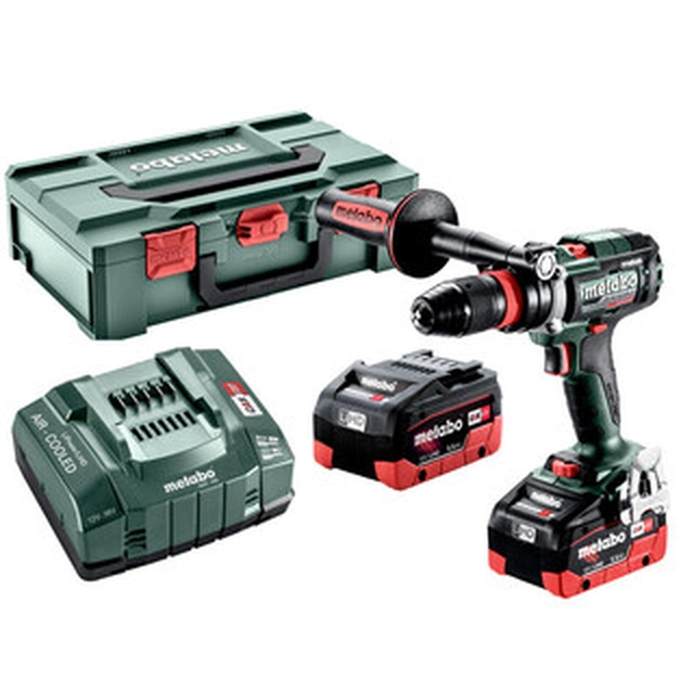 Metabo BS 18 LTX-3 BL Q I Μεταλλικό δραπανοκατσάβιδο μπαταρίας/οδηγός με τσοκ 18 V | 65 Nm/130 Nm | Carbon Brushless | 2 x 5,5 μπαταρία Ah + φορτιστής | στο metaBOX