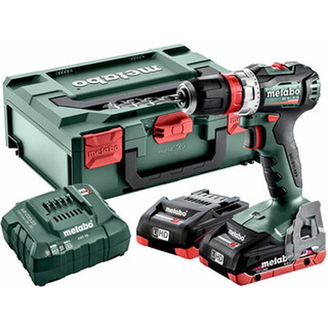 Metabo BS 18 L BL Q akumulatora urbjmašīna ar patronu 18 V | 25 Nm/60 Nm | Oglekļa brushless | 2 x 4 Ah akumulators + lādētājs | metaBOX