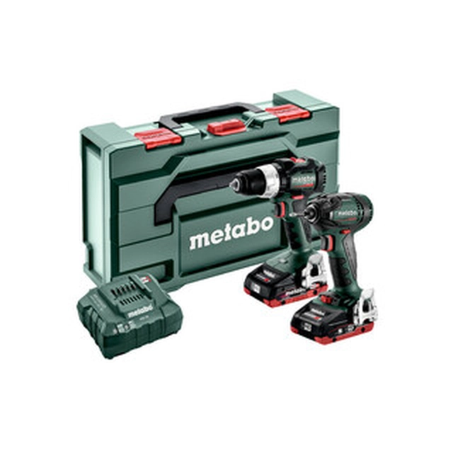 Metabo Combo 2.1.11 18 V BL 2X4AH LiHD iekārtu pakotne metaBOX