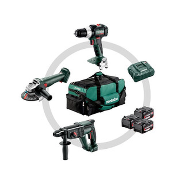 Metabo Combo Set Construction 3.1 machine package In a cardboard box