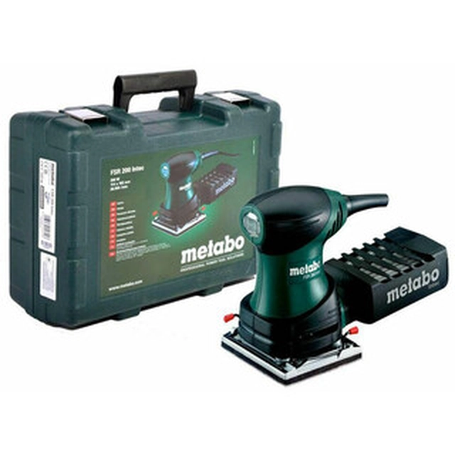 Metabo FSR 200 Intec electric vibration sander 114 x 102 mm | Vibration number: 0 - 26000 1/min | In a suitcase