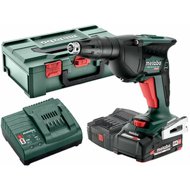 Metabo HBS 18 LTX BL 3000 cordless screwdriver with depth stop 18 V | Carbon Brushless | 2 x 2 Ah battery + charger | in metaBOX