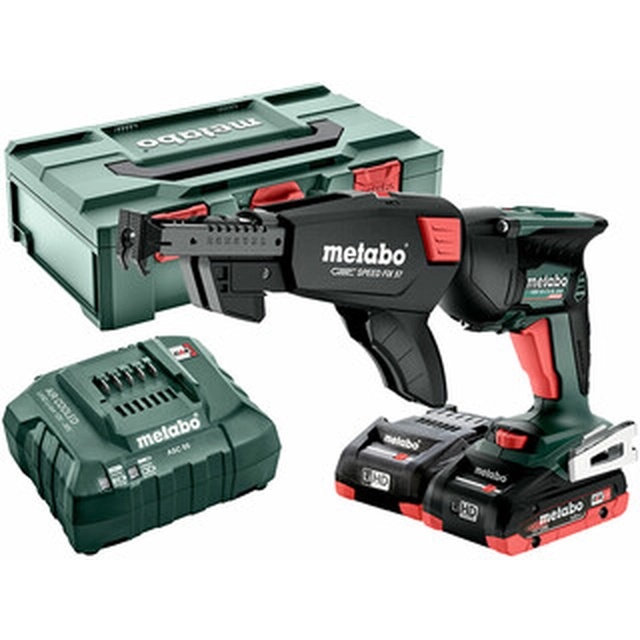 Metabo HBS 18 LTX BL 3000 cordless screwdriver with depth stop 18 V | Carbon Brushless | 2 x 4 Ah battery + charger | in metaBOX