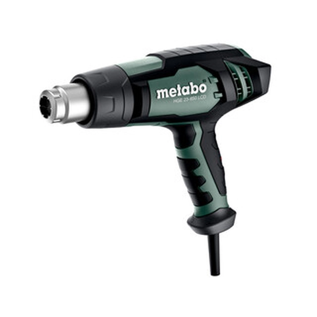 Metabo HGE 23-650 LCD električni ručni puhač vrućeg zraka 80 - 650 °C | 0,5 m³/perc/0,15 m³/min | 2300 W | U kartonskoj kutiji