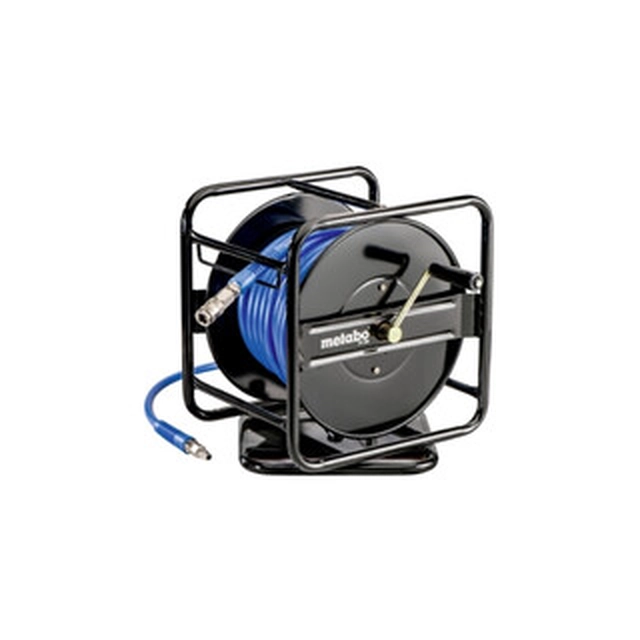 Metabo hose reel with compressed air hose